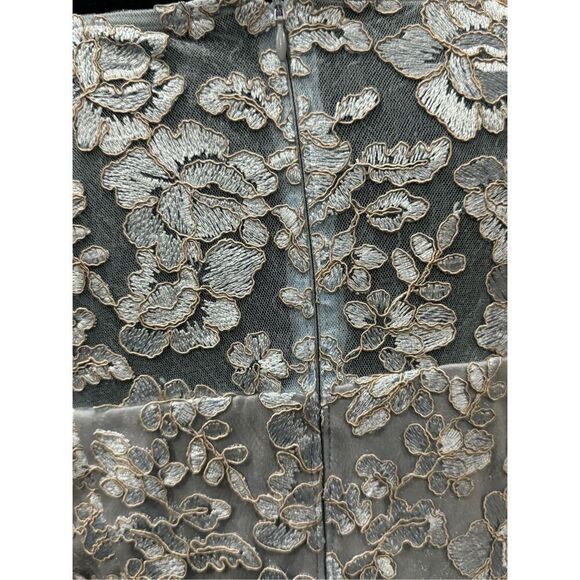 Alex Evenings Women's Long Sleeveless Dress with Shawl light blue lace size 10 - Picture 9 of 12